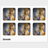 カンボジア、プノンペン。仏像 スクエアシール (シート)