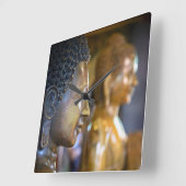 カンボジア、プノンペン。仏像 スクエア壁時計 (傾斜)