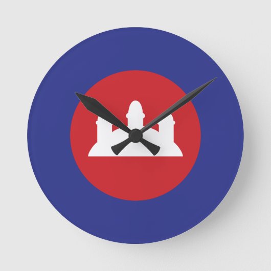 カンボジア・ロンデル ラウンド壁時計 (正面)