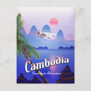 カンボジア「冒険への旅」 ポストカード
