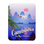 カンボジア「冒険への旅」 マグネット (縦)