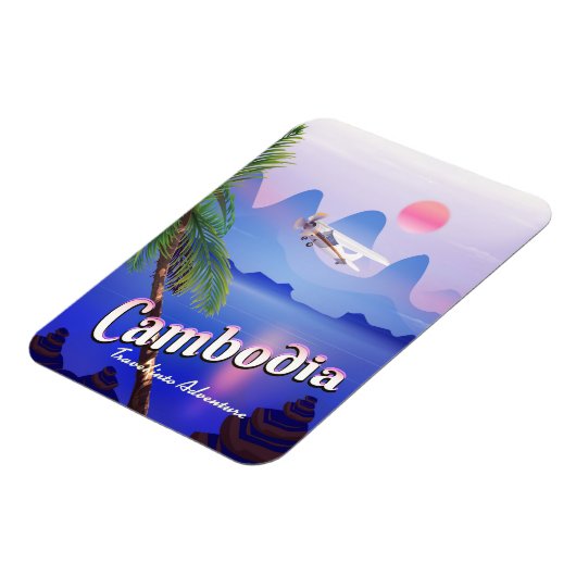 カンボジア「冒険への旅」 マグネット (左側)