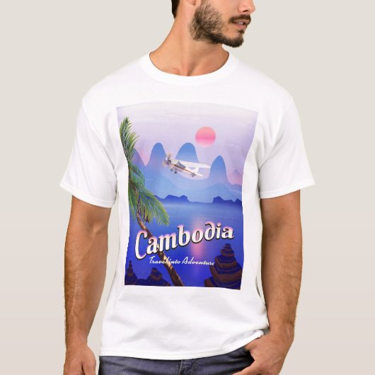 カンボジア「冒険への旅」 Tシャツ (正面)