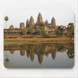 カンボジア Angkor Watトラベルフォトマウスパッド マウスパッド