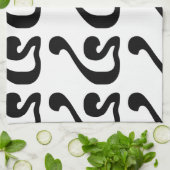 カンボジアNumber 4 / 4 / ៤ (Buen) Khmerスクリプト キッチンタオル (折り畳み)