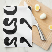 カンボジアNumber 4 / 4 / ៤ (Buen) Khmerスクリプト キッチンタオル (四つ折り)