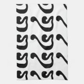 カンボジアNumber 4 / 4 / ៤ (Buen) Khmerスクリプト キッチンタオル (縦)