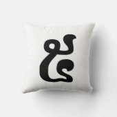 カンボジアNumber 5 / 5 / ៥ (Pram)クメールの脚本 クッション (裏面)