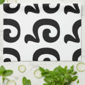 カンボジアNumber 6 / 6 / ៦ (Pram Muj)クəメール キッチンタオル (折り畳み)