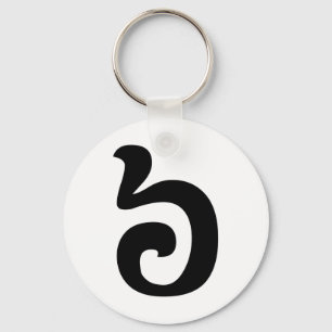カンボジアNumber 6 / 6 / ៦ (Pram Muj)クəメール キーホルダー