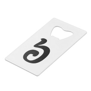 カンボジアNumber 6 / 6 / ៦ (Pram Muj)クəメール クレジットカード栓抜き