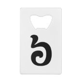 カンボジアNumber 6 / 6 / ៦ (Pram Muj)クəメール クレジットカード栓抜き (裏面)