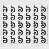 カンボジアNumber 6 / 6 / ៦ (Pram Muj)クəメール ラッピングペーパー (フラット)