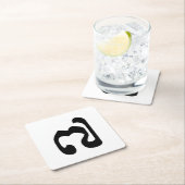 カンボジアNumber 7 / ៧ 7 / (Pram Pi)クメール スクエアペーパーコースター (インサイチュ)