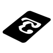 カンボジアNumber 7 / ៧ 7 / (Pram Pi)クメール マグネット (左側)