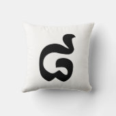 カンボジアNumber 8 / 8 / ៨ (Pram Bei)クメール クッション (裏面)