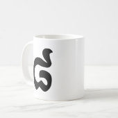 カンボジアNumber 8 / 8 / ៨ (Pram Bei)クメール コーヒーマグカップ (正面左)