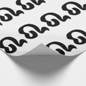 カンボジアNumber 8 / 8 / ៨ (Pram Bei)クメール ラッピングペーパー (角)