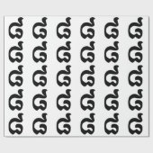 カンボジアNumber 8 / 8 / ៨ (Pram Bei)クメール ラッピングペーパー (フラット)