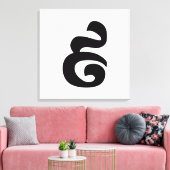 カンボジアNumber 9 / 9 / ៩ (Pram Buen)クメール キャンバスプリント (インサイチュ (リビング))