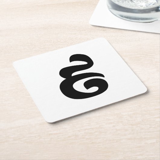 カンボジアNumber 9 / 9 / ៩ (Pram Buen)クメール スクエアペーパーコースター (アングル)