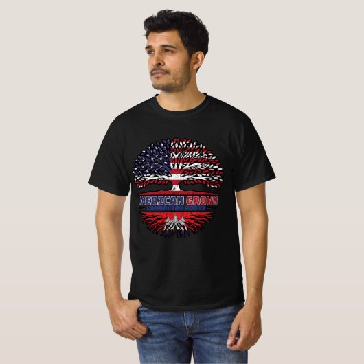 カンボジアUSアメリカ合衆国アメリカ統一された州 Tシャツ (正面フル)