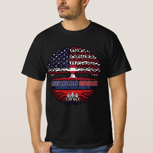 カンボジアUSアメリカ合衆国アメリカ統一された州 Tシャツ (正面)