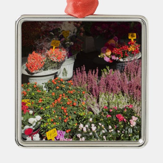 カンポのdeの販売のために表示される花 メタルオーナメント (正面)