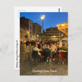 カンポディフィオーレ，ローマ，イタリアデザイン ポストカード (正面/裏面)