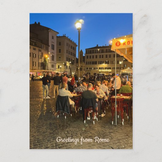 カンポディフィオーレ，ローマ，イタリアデザイン ポストカード (正面)