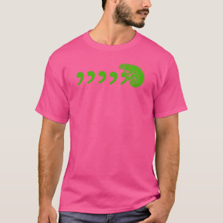 カンマカメレオン面白い Tシャツ
