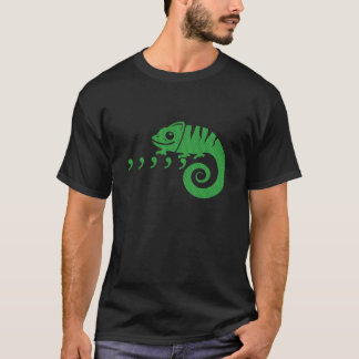 カンマカメレオン面白文法80年代ポップミュージックのダジャレ Tシャツ