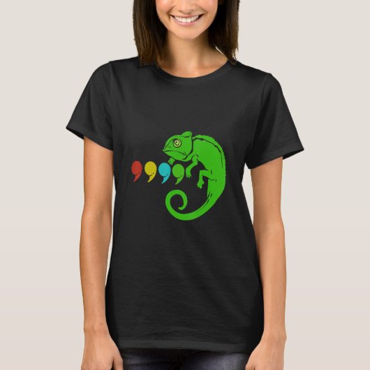 カンマカメレオン Tシャツ (正面)