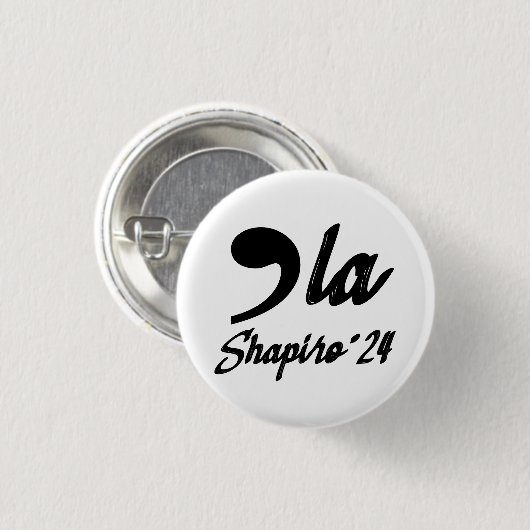 カンマーラ カマラ・ハリス シャピロ 2024 筆記体 缶バッジ (正面&裏面)