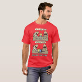 カンマ句読点サメ 英語を食べよう 面白い英文法 Tシャツ (正面フル)