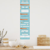 カンマ接続 ポスター (キッチン)