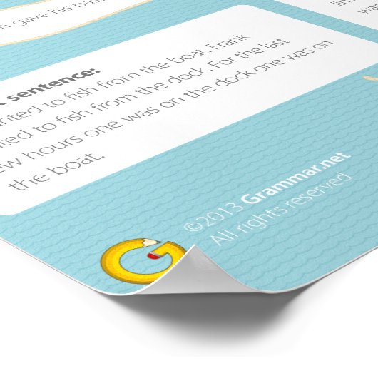 カンマ接続 ポスター (角)