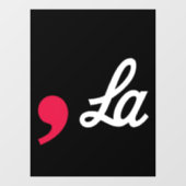 カンマ・ラおもしろい句読点Kamala Harris ウィンドウサイン (シート)