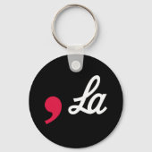 カンマ・ラおもしろい句読点Kamala Harris キーホルダー (正面)