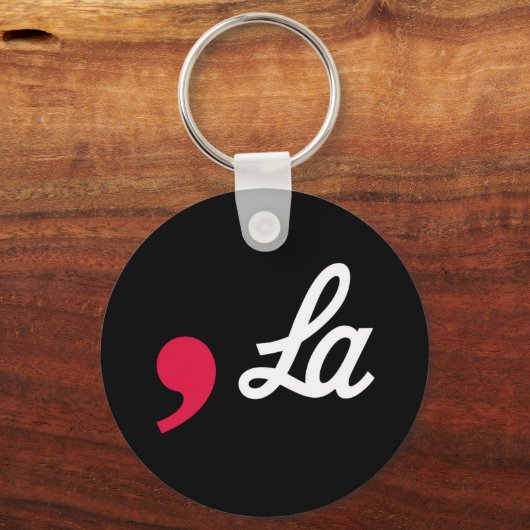 カンマ・ラおもしろい句読点Kamala Harris キーホルダー (正面)