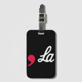 カンマ・ラおもしろい句読点Kamala Harris ラゲッジタグ (正面縦)