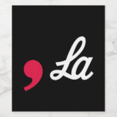 カンマ・ラおもしろい句読点Kamala Harris ワインラベル (シングルラベル)