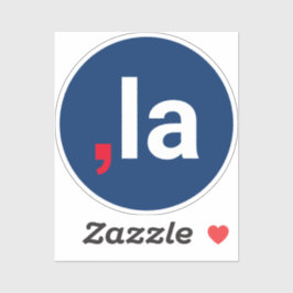 カンマ・ラ・カマラおもしろい発音赤白青 シール