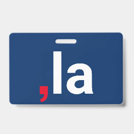 カンマ・ラ・カマラおもしろい発音赤白青 バッジ