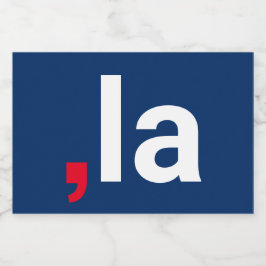 カンマ・ラ・カマラおもしろい発音赤白青 フードラベル