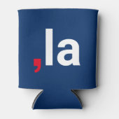 カンマ・ラ・カマラおもしろい発音赤白青 缶クーラー (正面)