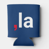 カンマ・ラ・カマラおもしろい発音赤白青 缶クーラー (裏面)