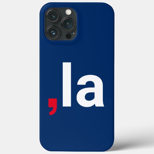 カンマ・ラ・カマラおもしろい発音赤白青 Case-Mate iPhoneケース (裏面)