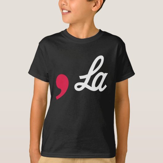 カンマ ラ ファニー 句読点 カマラ ハリス Tシャツ (正面)
