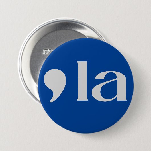 カンマ， LA: Kamala 2024 缶バッジ (正面&裏面)